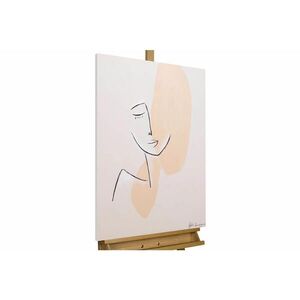 KUNSTLOFT RUČNE MAĽOVANÝ AKRYLOVÝ OBRAZ 60/90 cm, ružový, figurálny motív vyobraziť