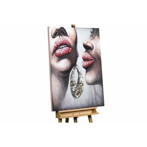 KUNSTLOFT RUČNE MAĽOVANÝ AKRYLOVÝ OBRAZ 75/100 cm, biely/béžový, figurálny motív vyobraziť