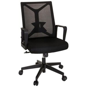 MID.YOU OTOČNÁ STOLIČKA, sieťovina, plochá tkanina, čierna vyobraziť