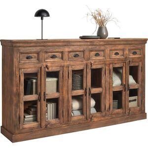 Ambia Home ŠIROKÁ KOMODA, mangové drevo, hnedá, 210/120/45 cm vyobraziť