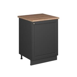 Vicco KUCHYNSKÁ SPODNÁ SKRINKA Fame-Line, Antracitovo-zlatý vidiecky dom/antracitová, 60 cm 1 dvere s pracovnou doskou vyobraziť