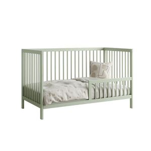 Kids Collective BABYPOSTIEĽKA s polovičnou bočnou zábranou 60x120 cm v zelenej farbe vyobraziť