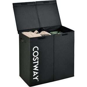 COSTWAY KOŠ NA PRÁDLO Čierny vyobraziť