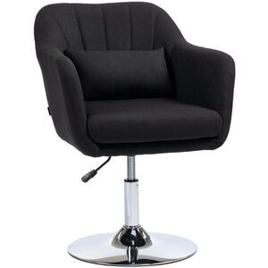 Redom RELAXAČNÉ kreslo 60/60/79-91 cm, výškovo nastaviteľné, otočné o 360° s bedrovým vankúšom, polyester, Čierna vyobraziť