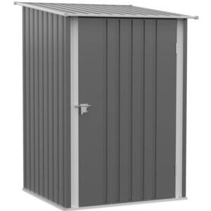 Redom ZÁHRADNÁ skrinka 103/100/160 cm uzamykateľná s pultovou strechou, oceľová, Sivá vyobraziť