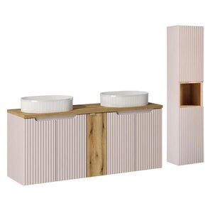 Petits-meubles KÚPEĽŇOVÝ NÁBYTOK 140cm Riva 2-dielna súprava Kašmír vyobraziť