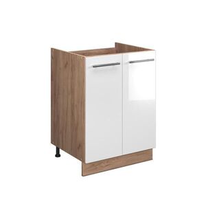 Vicco SPODNÁ SKRINKA POD DREZ Fame-Line, Biely vysoký lesk/Dub Goldkraft, 60 cm vyobraziť