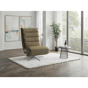 Sit & More RELAXAČNÉ KRESLO, koža, olivovozelená vyobraziť