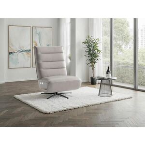 Sit & More RELAXAČNÉ KRESLO, koža, svetlosivá vyobraziť