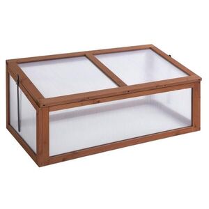 Modfu MINI skleník z dreva 100x65x40 cm hnedý s otváracím vekom, dobrou ventiláciou a ochranou pred dažďom vyobraziť