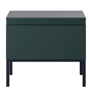 Selsey NOČNÝ STOLÍK Bemmi tmavozelená s kovovým rámom 50 cm vyobraziť