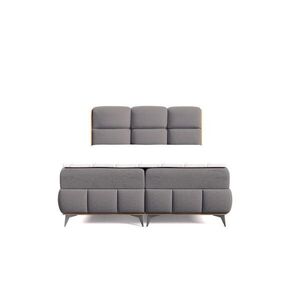 Home Collective BOXSPRINGOVÁ POSTEĽ s úložným priestorom a topperom 180x200 cm sivá vyobraziť