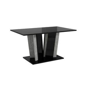 Home Collective KONFERENČNÝ stolík 100 cm, čierny lesk vyobraziť