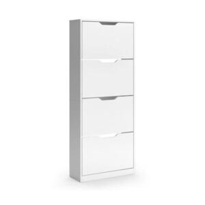 Vicco SKLÁPAČ TOPÁNOK Luca, biely, 59 x 146 cm so 4 výklopnými priehradkami vyobraziť