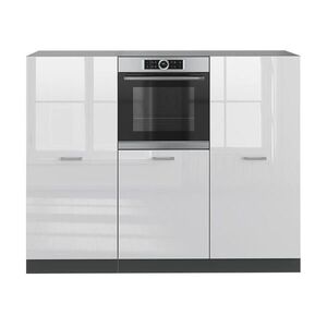 Vicco KUCHYNSKÝ BLOK R-Line Biely vysoký lesk/antracit 180 cm bez pracovnej dosky vyobraziť