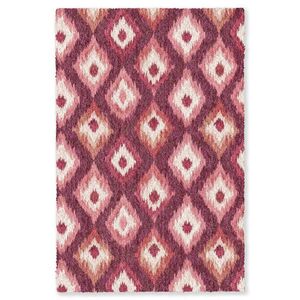 OnlyWow KOBERCE - Diamantové tvary - Ružová - Vzor - Textúra - 150x230 cm vyobraziť
