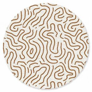 OnlyWow KOBERCE - Minimalistický - Vzor - Terakota - 120x120 cm vyobraziť