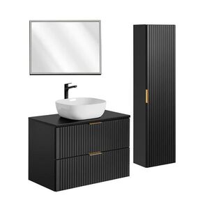 Petits-meubles KÚPEĽŇOVÝ NÁBYTOK 80.6cm Adriel 2-dielna súprava Čierna vyobraziť