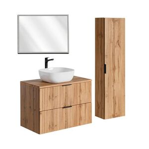 Petits-meubles KÚPEĽŇOVÝ NÁBYTOK 80.6cm Adriel 2-dielna súprava Dubové drevo vyobraziť