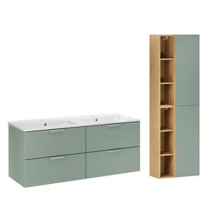 Petits-meubles KÚPEĽŇOVÝ NÁBYTOK 121cm Oria 2-dielna súprava Zelená vyobraziť