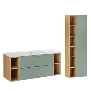 Petits-meubles KÚPEĽŇOVÝ NÁBYTOK 121cm Oria 2-dielna súprava Zelená vyobraziť