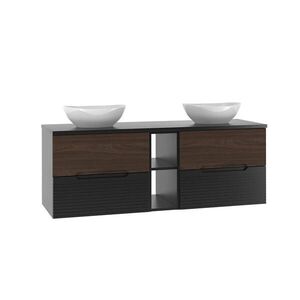 Petits-meubles DVOJITÉ UMÝVADLO 140.6cm Sylla Čierna a drevo vyobraziť