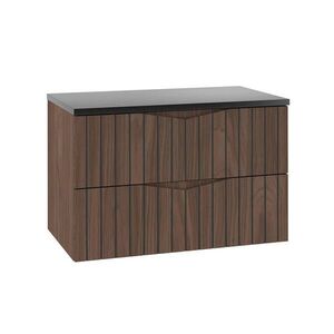 Petits-meubles SPODNÁ UMÝVADLOVÁ SKRINKA 80.6cm Siena Drevo a čierna farba vyobraziť