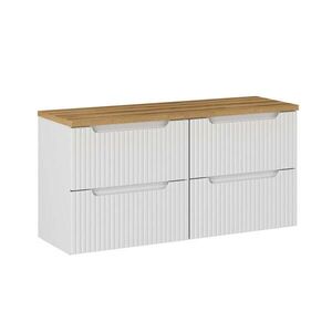 Petits-meubles SPODNÁ UMÝVADLOVÁ SKRINKA 120.4cm Riva Biela a drevo vyobraziť