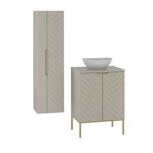Petits-meubles KÚPEĽŇOVÝ NÁBYTOK 60.6cm Daria 2-dielna súprava Kašmír vyobraziť
