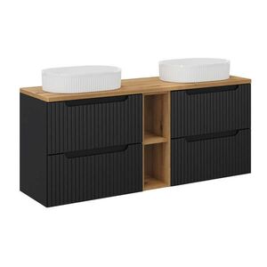 Petits-meubles DVOJITÉ UMÝVADLO 140.4cm Riva Čierna a drevo vyobraziť