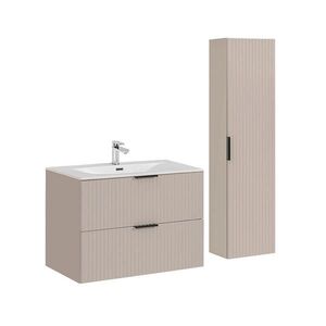 Petits-meubles KÚPEĽŇOVÝ NÁBYTOK 80.2cm Adriel 2-dielna súprava Béžová vyobraziť
