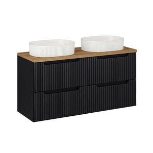 Petits-meubles DVOJITÉ UMÝVADLO 120.4cm Riva Čierna a drevo vyobraziť