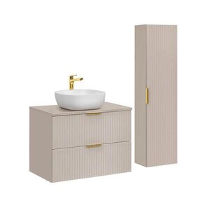 Petits-meubles KÚPEĽŇOVÝ NÁBYTOK 80.6cm Adriel 2-dielna súprava Béžová vyobraziť