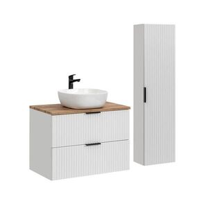 Petits-meubles KÚPEĽŇOVÝ NÁBYTOK 80.6cm Adriel 2-dielna súprava Biela vyobraziť