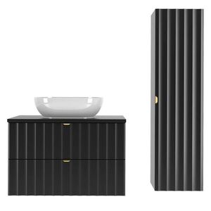 Petits-meubles KÚPEĽŇOVÝ NÁBYTOK 80.6cm Lexa 2-dielna súprava Čierna vyobraziť