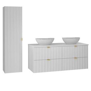 Petits-meubles KÚPEĽŇOVÝ NÁBYTOK 120.6cm Lexa 2-dielna súprava Biela vyobraziť