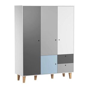 Petits-meubles SKRIŇA 3 dvere Concept modrá vyobraziť