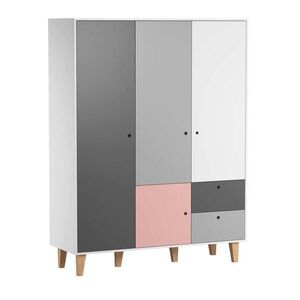 Petits-meubles SKRIŇA 3 dvere Concept ružová vyobraziť