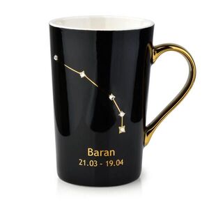 Mondex HRNČEK Zodiak Baran 430 ml čierny porcelán vyobraziť
