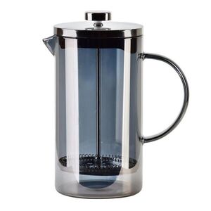 Mondex FRENCH PRESS PETER 1000 ml 10, 5/17/20, 5 cm Sivá Borosilikátové sklo vyobraziť
