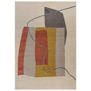 Mazovia KOBEREC béžový geometrický rastlinný - 80 x 150 cm vyobraziť