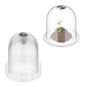 Relaxdays ZVON Transparentná 10er-Set s vetracím ventilom vyobraziť