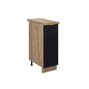 Vicco LEKÁRENSKÁ SKRINKA Fame-Line Čierny pruhovaný 30 cm , AP Oak vyobraziť