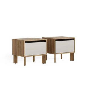 Vicco NOČNÝ STOLÍK Monti, Dub Evoke/Kašmír, 48.2 x 44 cm Sada 2 ks vyobraziť