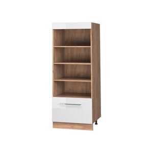 Vicco KUCHYNSKÝ REGÁL Fame-Line, Biely vysoký lesk/Dub Goldkraft, 60 cm vyobraziť