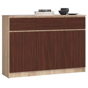 RAUMHIRSCH FURNITURE KOMODA Dub Sonoma, tmavohnedá 99/138/40 vyobraziť