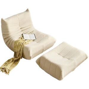 OKWISH RELAXAČNÉ kreslo v tvare vreckového kresla 112/120/82 cm, béžové, pre spálne a obývačky vyobraziť