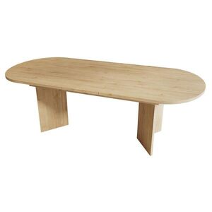 OKWISH JEDÁLENSKÝ stôl 160/200/90 cm dubový rozkladací so zaoblenými rohmi z MDF vyobraziť