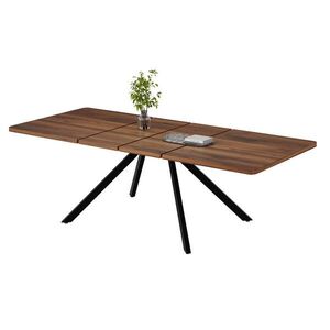 OKWISH JEDÁLENSKÝ stôl 160/90 cm orechový rozkladací na 200 a 240 cm z MDF vyobraziť