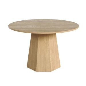 OKWISH JEDÁLENSKÝ stôl 120/120 cm dubová farba pre 4 až 6 osôb z MDF vyobraziť